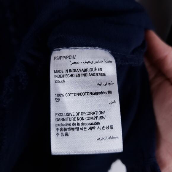 NWT Charter Club Navy Light Weight Sweater Size PS 3/4 Sleeves Blue - Picture 6 of 7